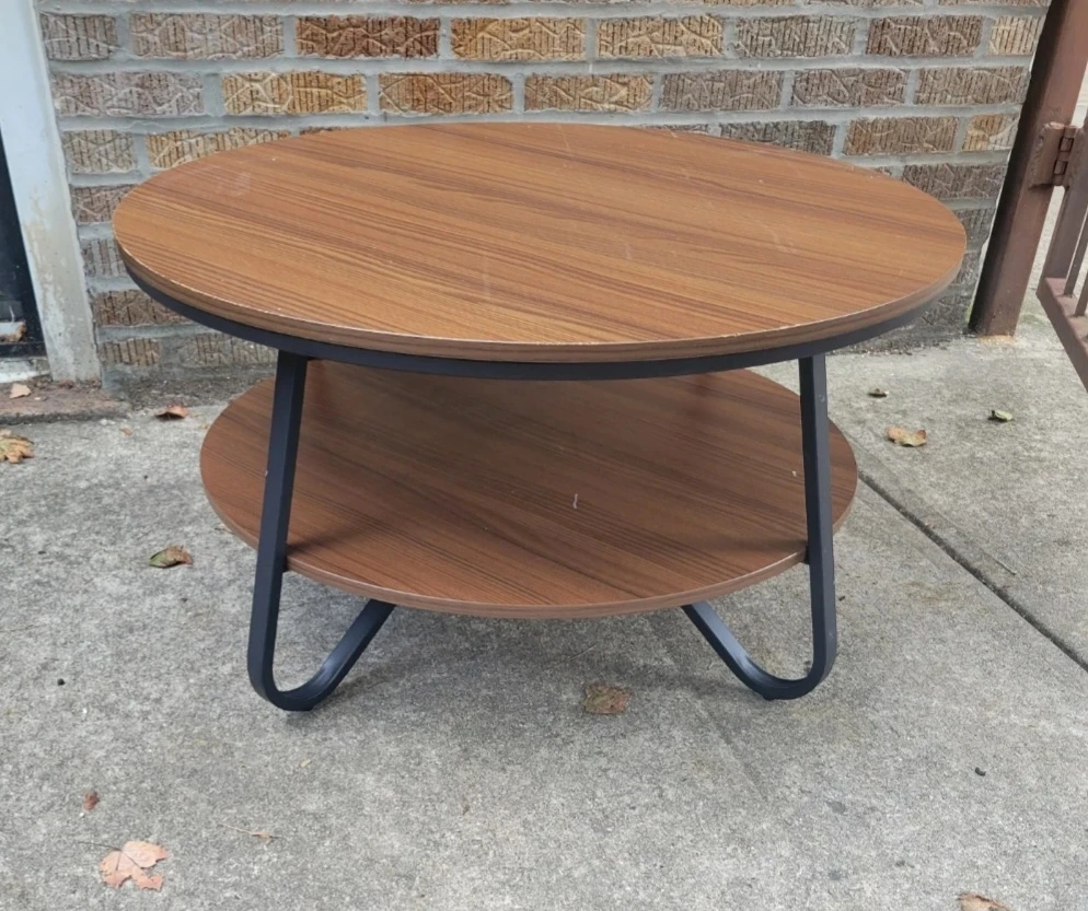Round Coffee Table with Two Tiers - photo 2
