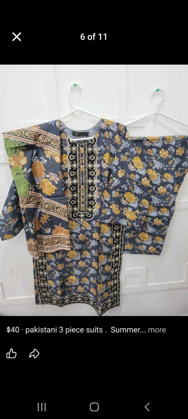 Pakistani 3 piece suits