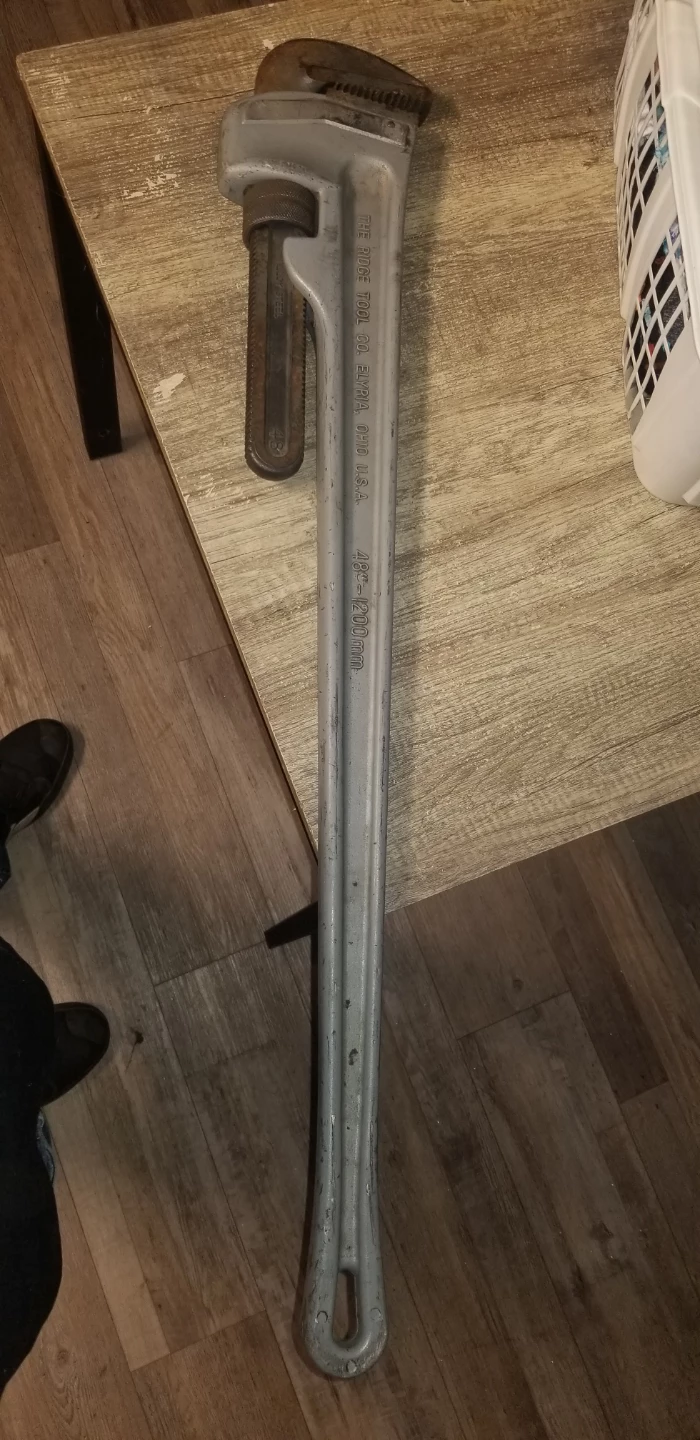 Combo set WESTWARD 36INCH AND RIDGED 48INCH ALUM. PIPE WRENCHES - photo 3