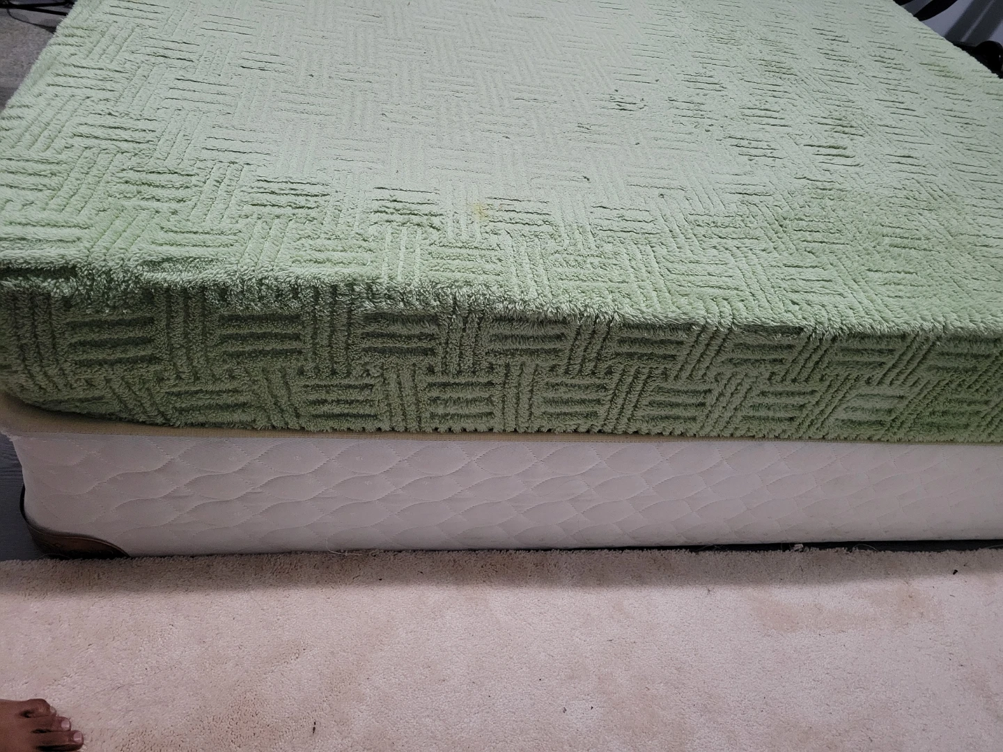Green Plush Mattress Topper, Mattress, Queen size box - photo 2