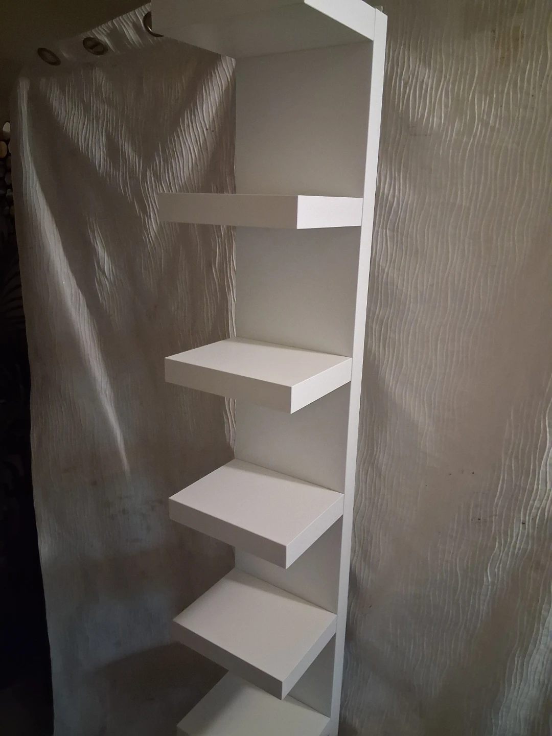 White Corner Shelf Unit
