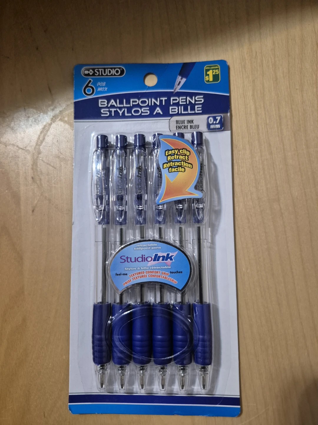 NIB)Studio 6pk Blue Ink Ballpoint Pens