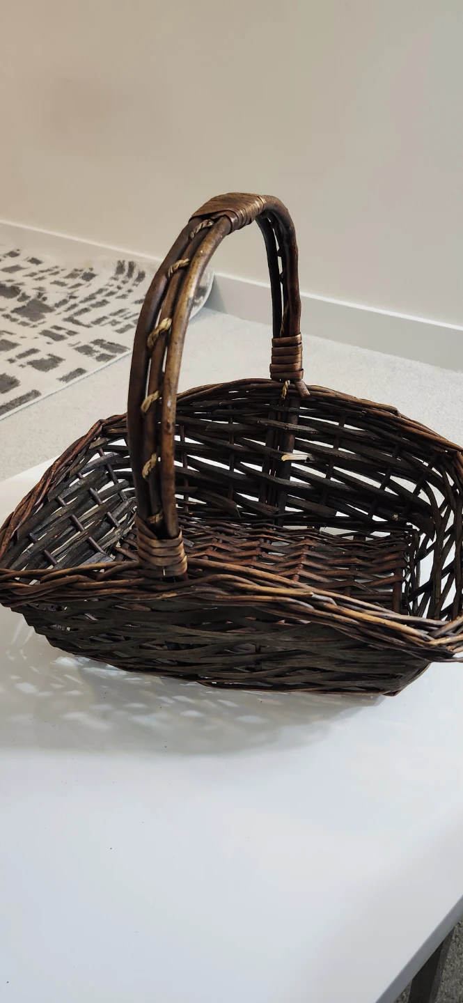 Wicker Basket with Handle