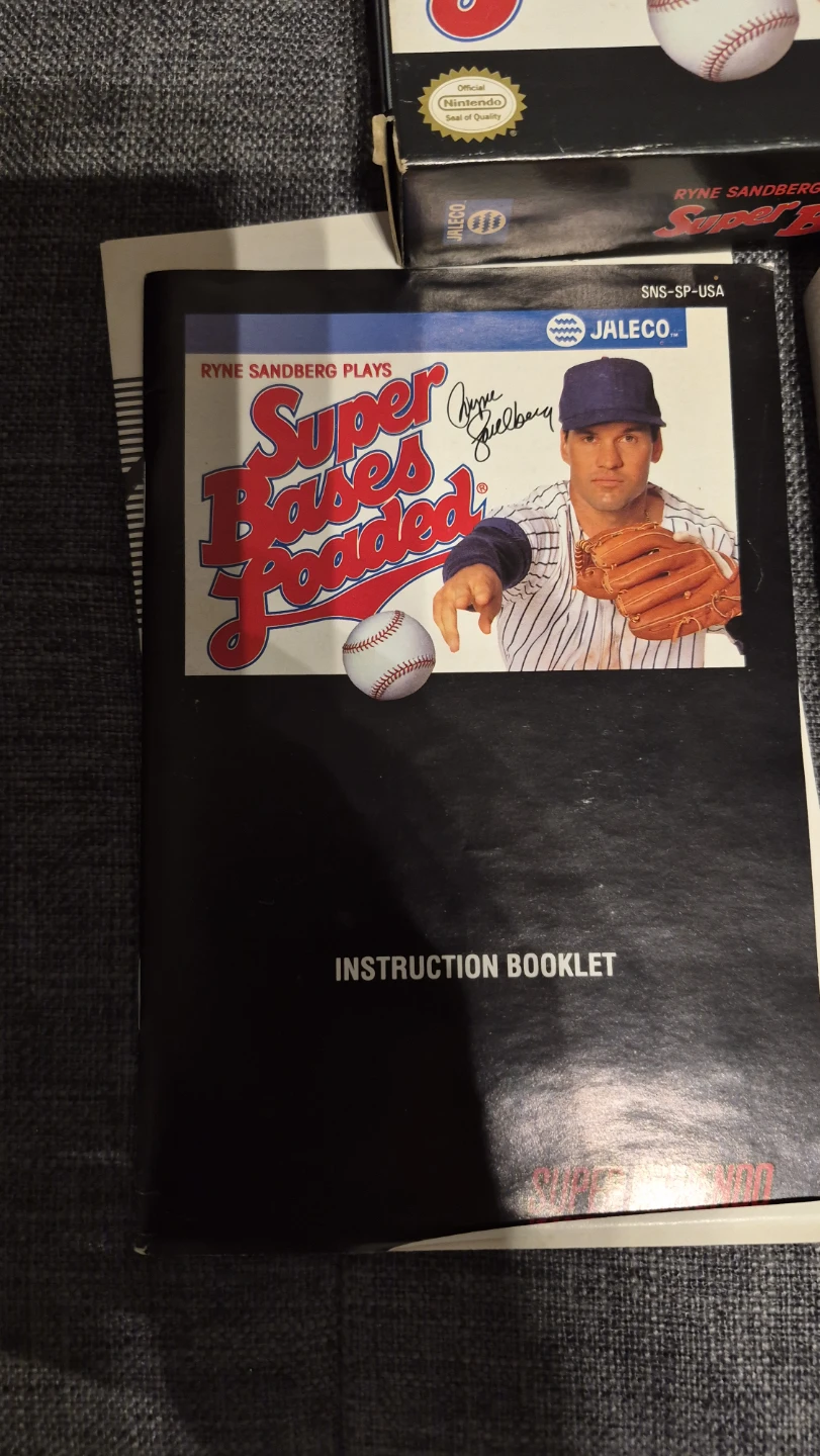 Super Bases Loaded SNES Game - Ryne Sandberg - photo 4
