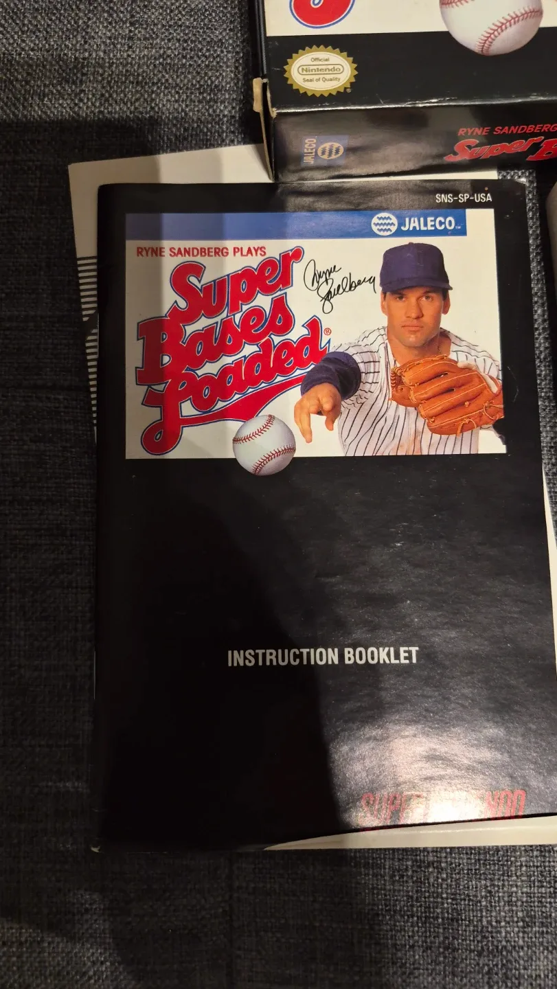 Super Bases Loaded SNES Game - Ryne Sandberg - photo 4