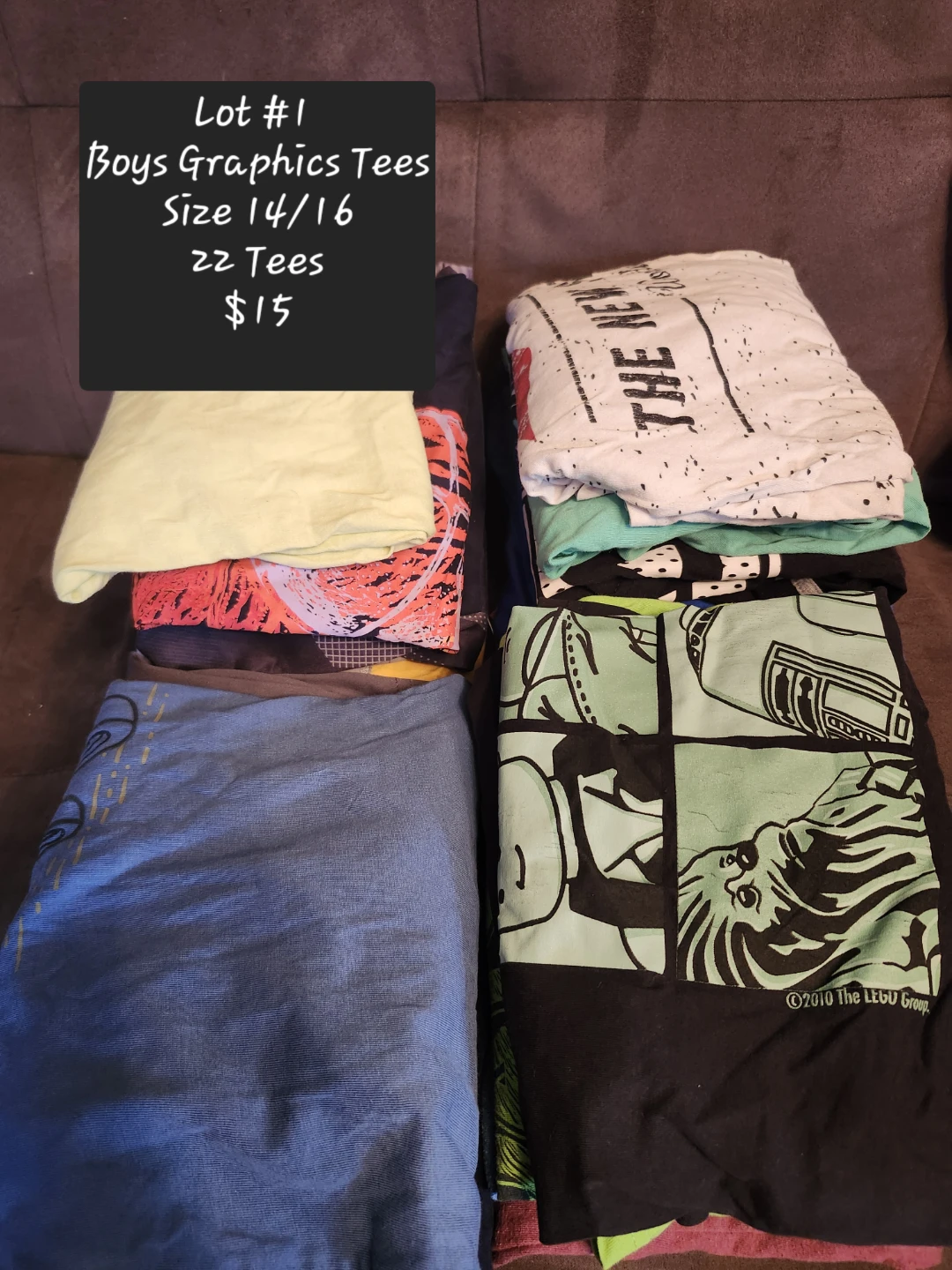 Boys Graphics Tees Lot - Size 14/16