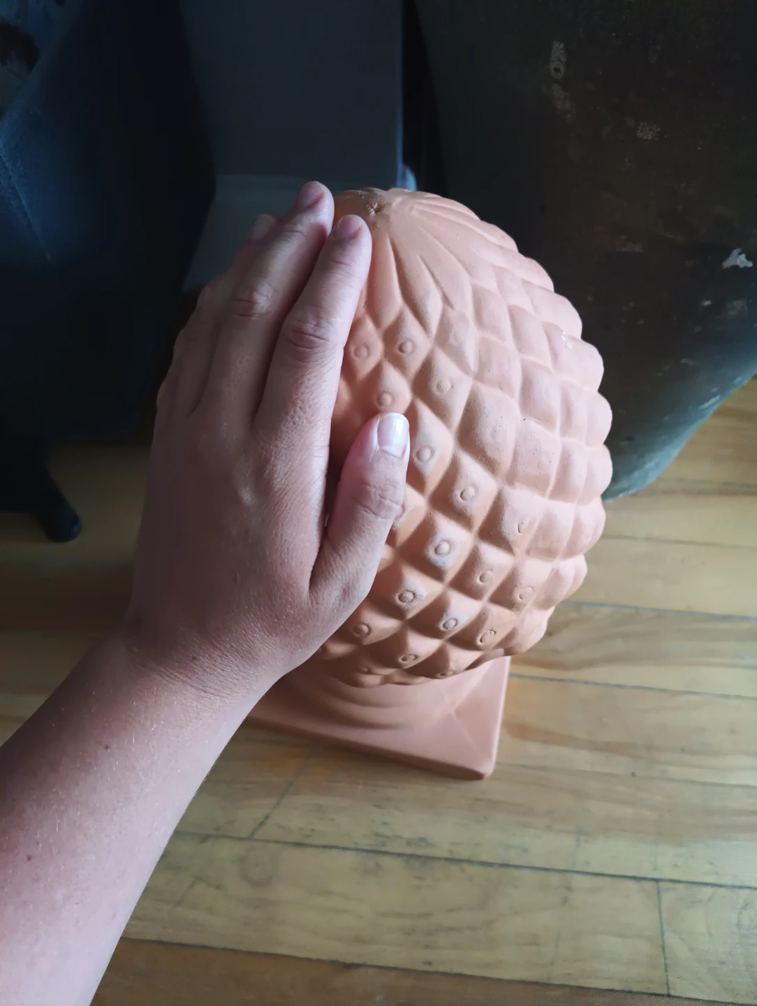 Terracotta Pineapple Finial Decorative Accent - photo 2
