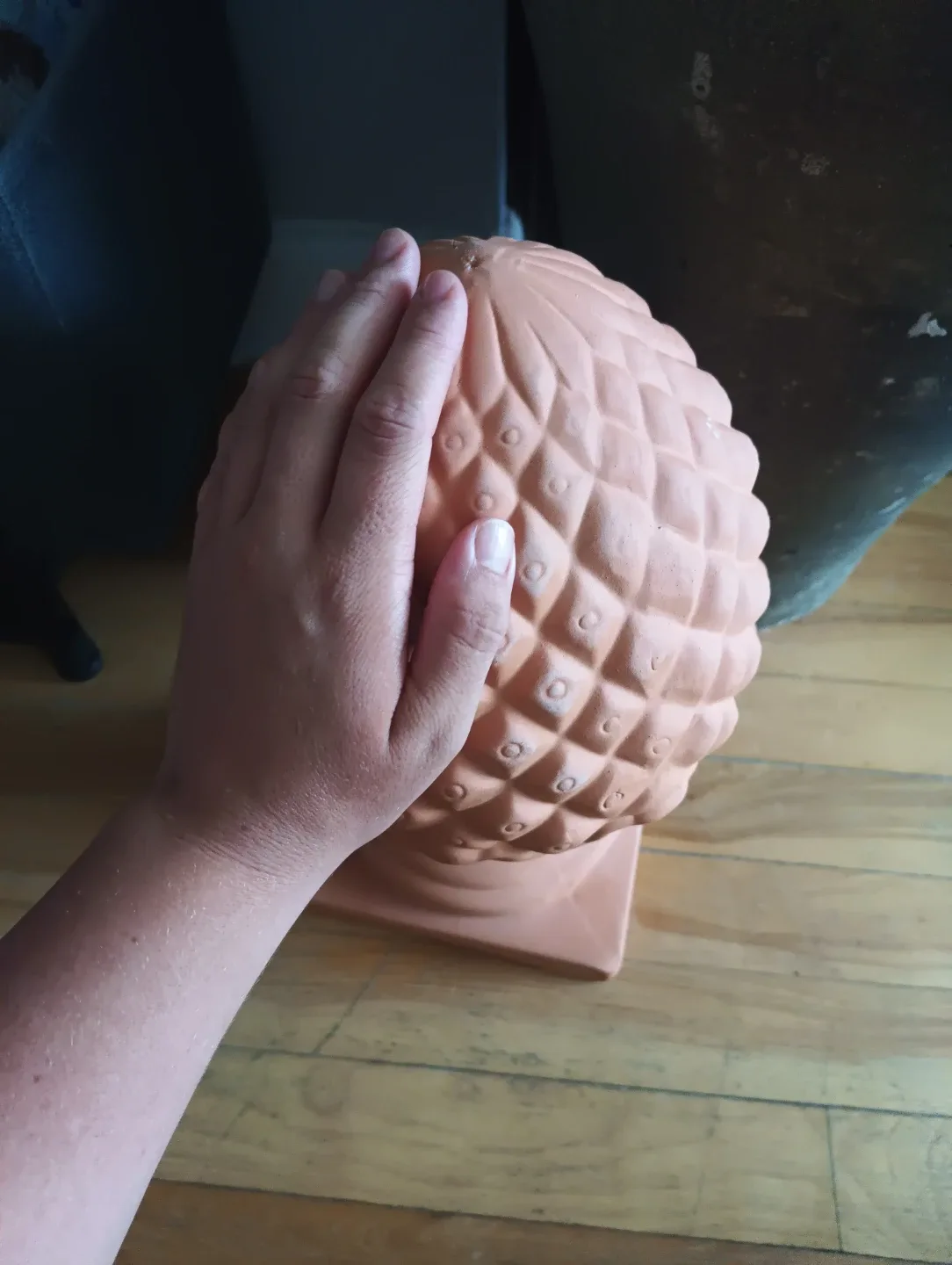 Terracotta Pineapple Finial Decorative Accent - photo 2