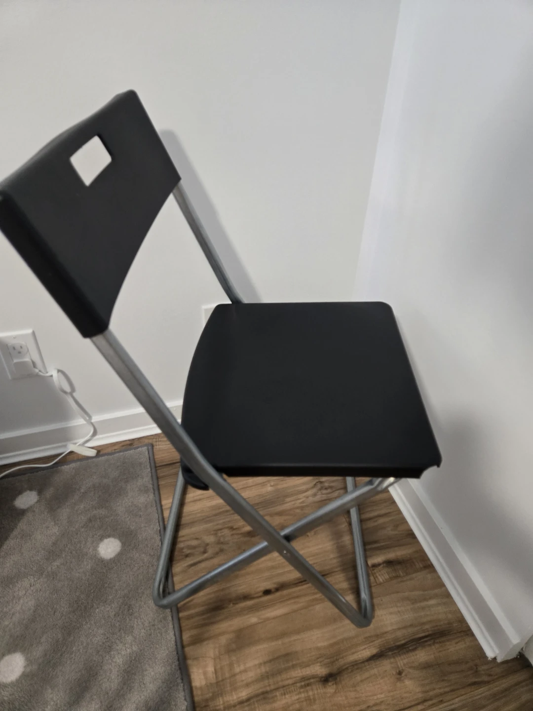 IKEA Black Folding Chair - photo 2