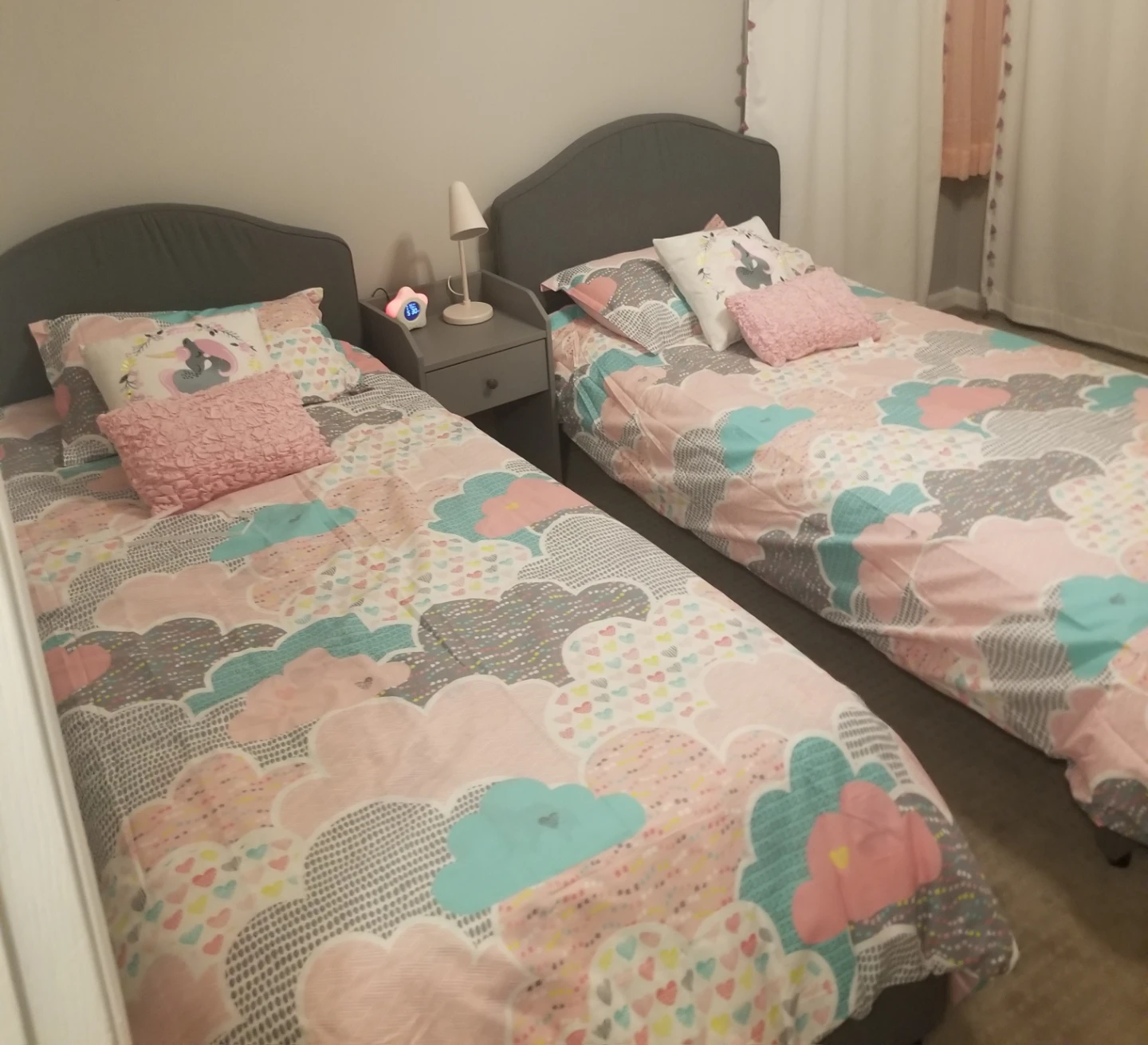 Twin size bed frame with storage 100 for 2