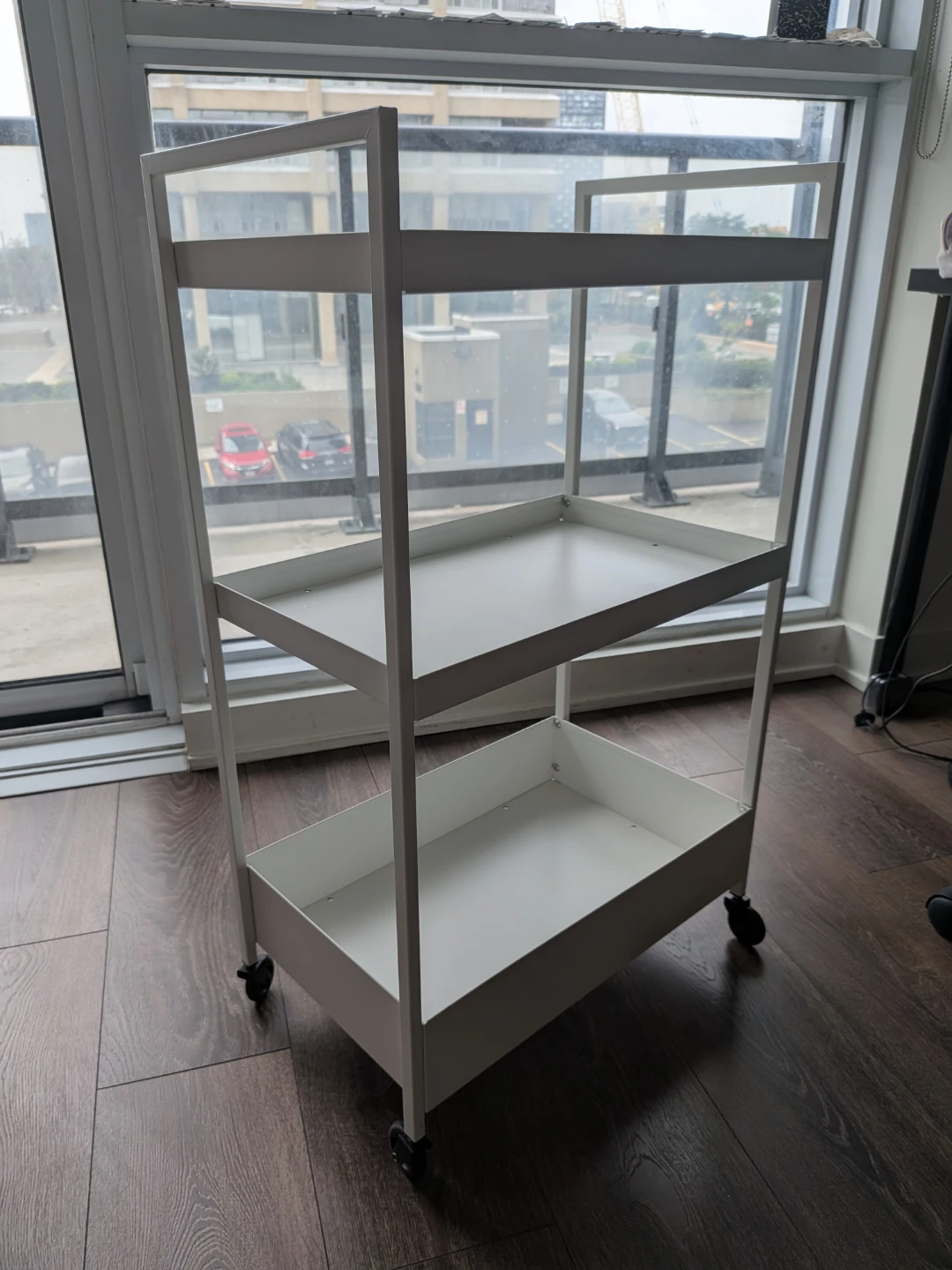 IKEA RÅSKOG 3-Tier Utility Rolling Cart - White