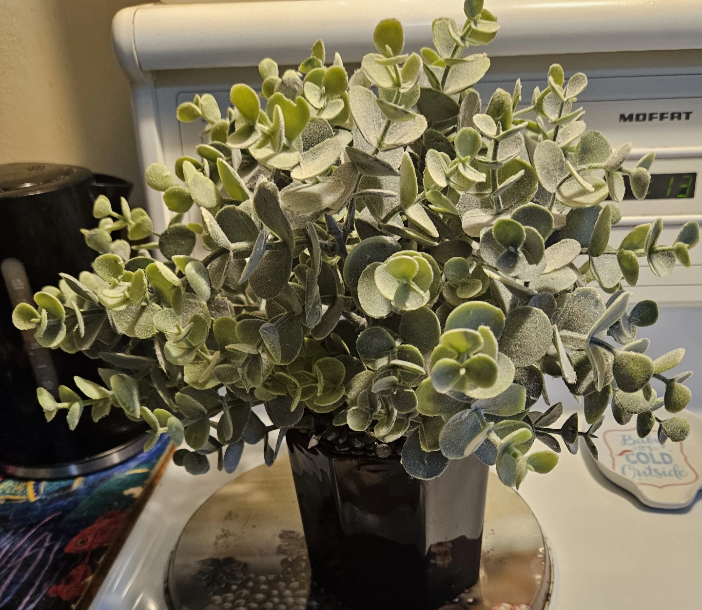 Artificial Eucalyptus Plant in Pot - photo 3