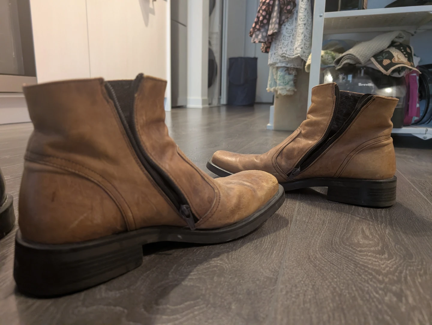 Pegabo Brown Leather Boots Size 42 - photo 4