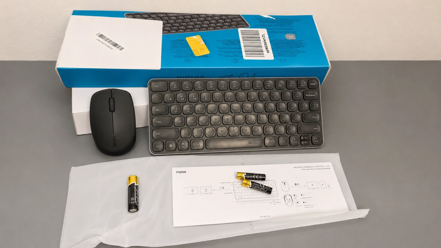 Rapoo 9010M Bluetooth Wireless Keyboard & Mouse Combo Tested