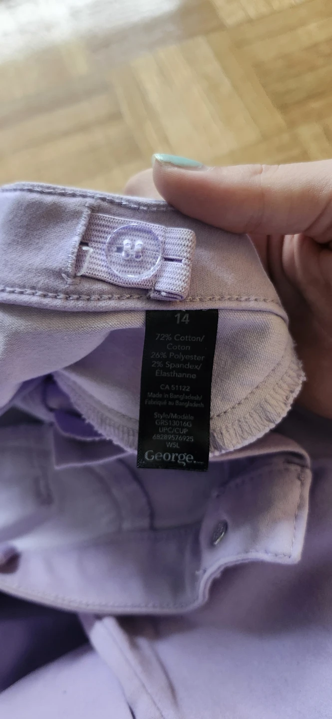 George girls' size 14 light purple jeans - photo 4
