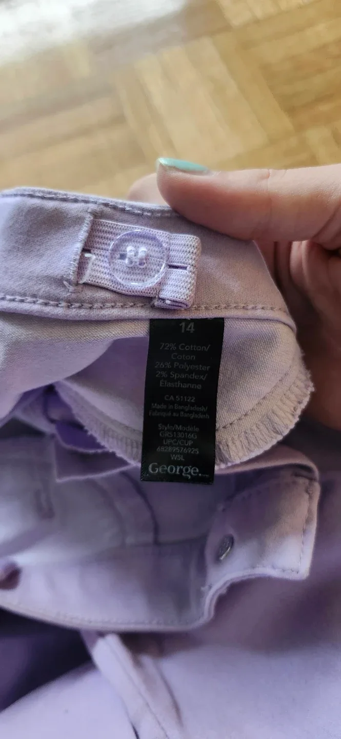 George girls' size 14 light purple jeans - photo 4