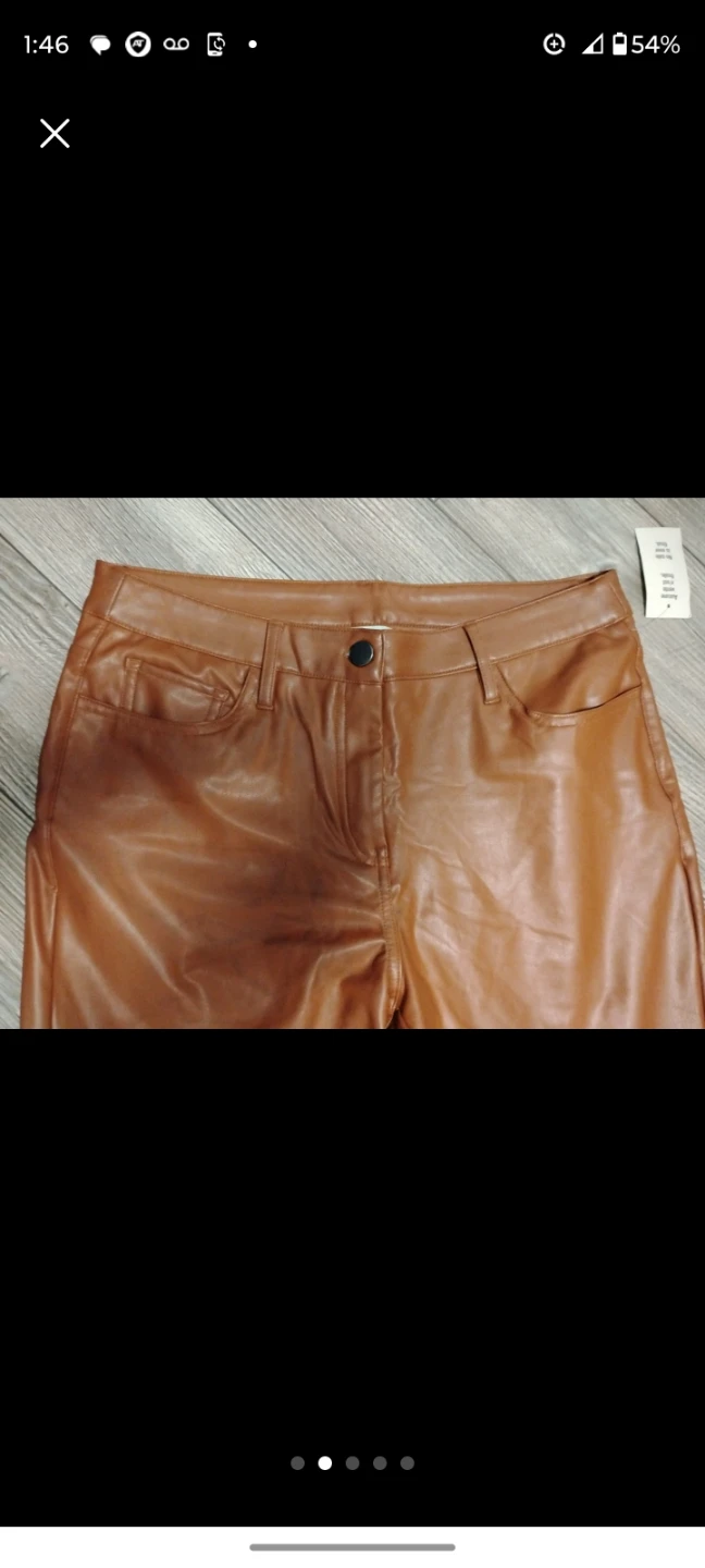 Cleo Petites Faux Leather Pants Size 10 - photo 2