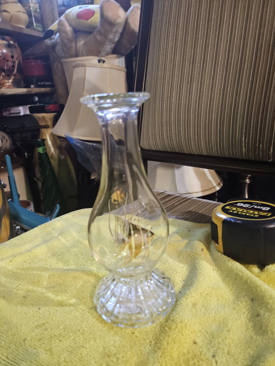 Glass Vase with Fish Design - photo 2