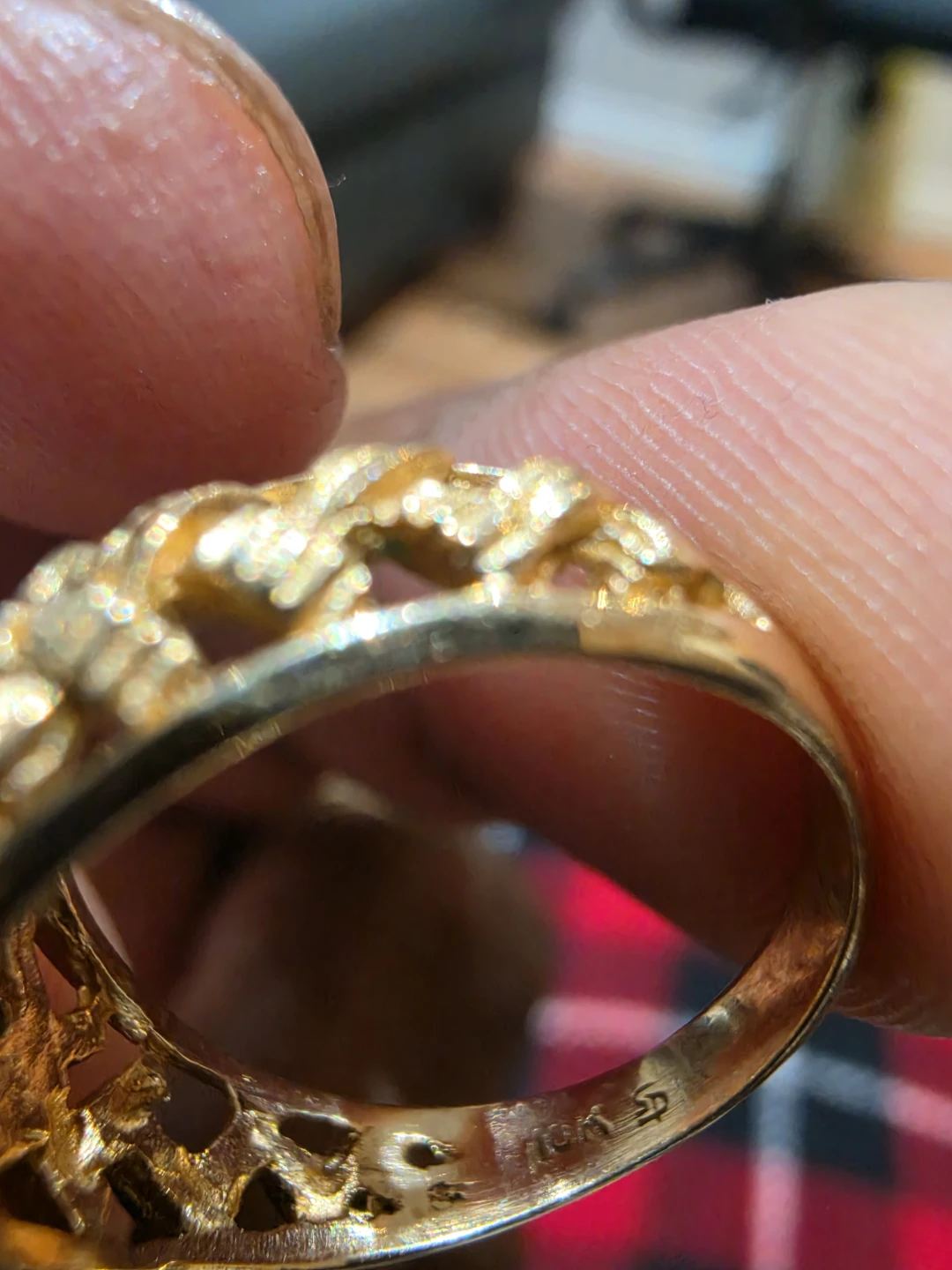 Gold Opal and Diamond Ring - photo 2