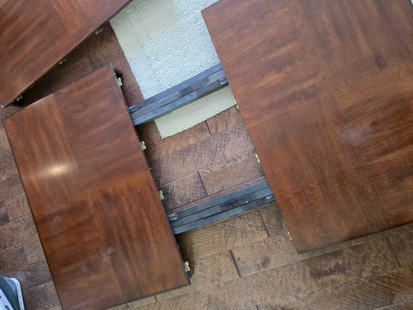 Solid Wooden Dining Table with Extension