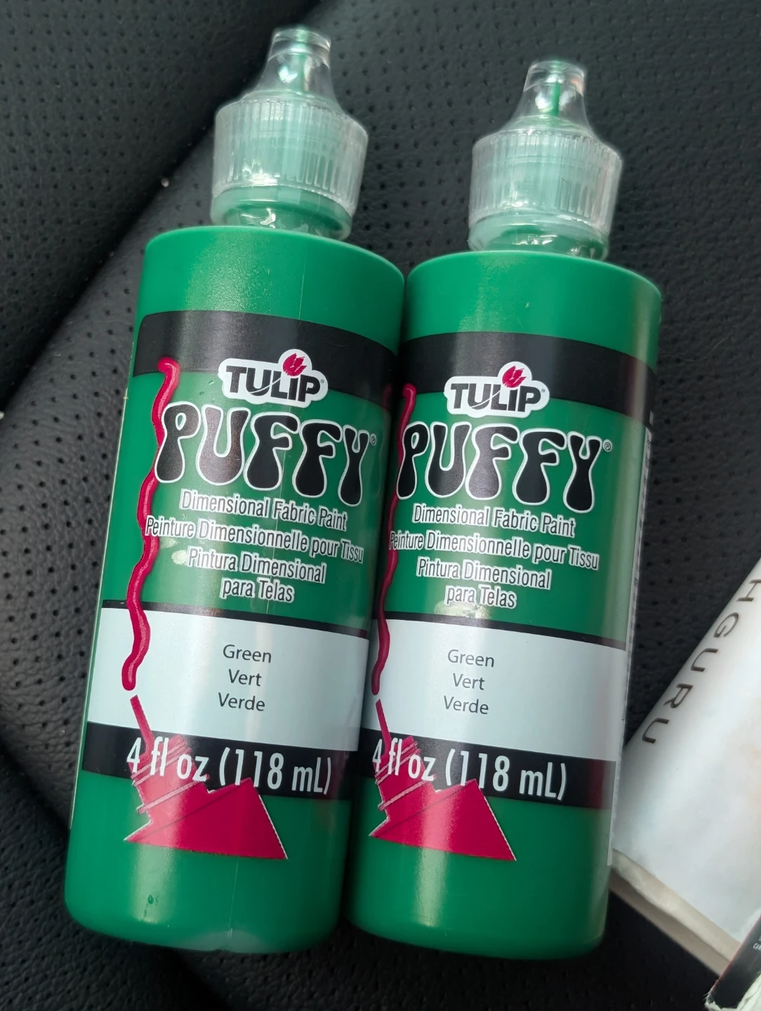 Tulip Puffy Dimensional Fabric Paint - Green (2 x 4oz)