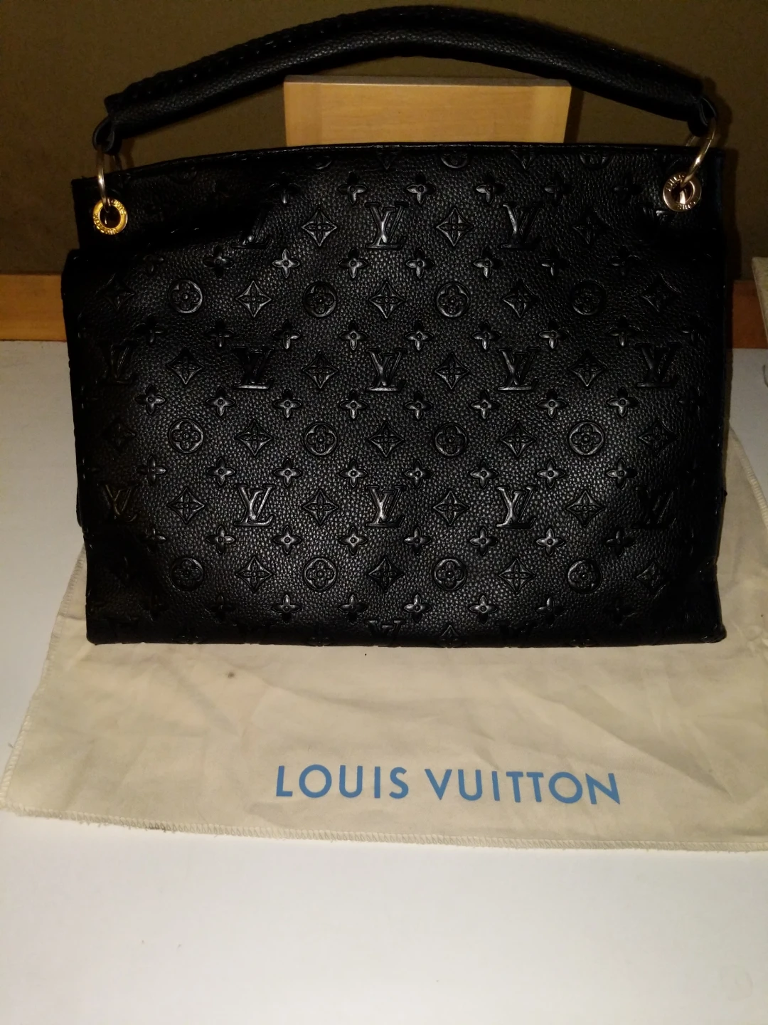 Black Textured Tote Bag
