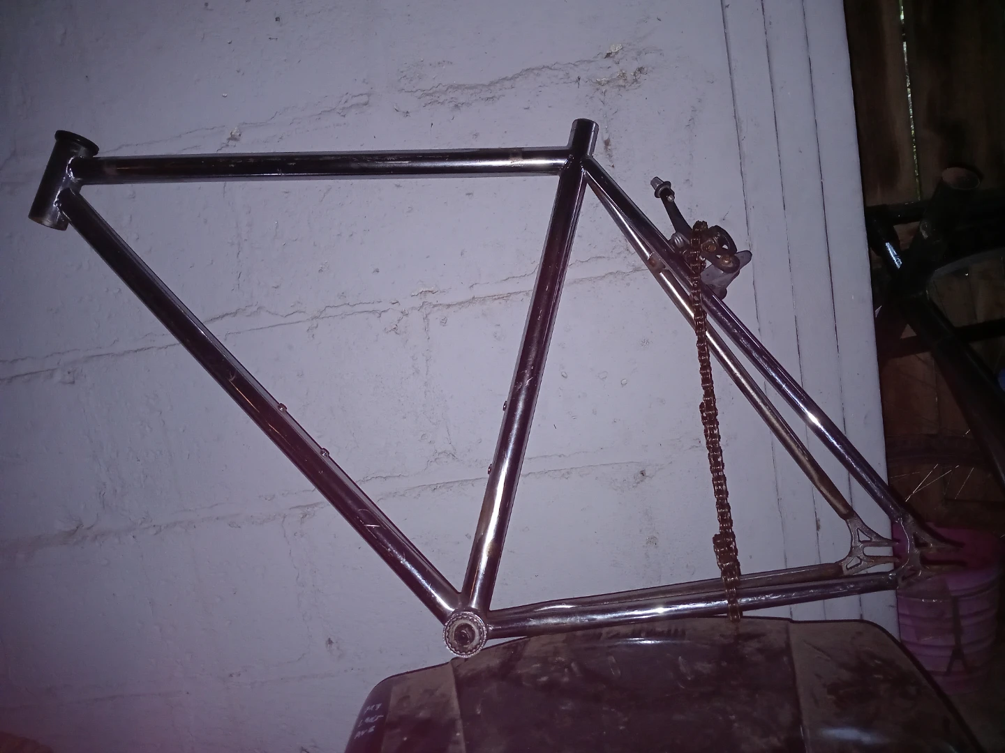 Chrome fixie frame