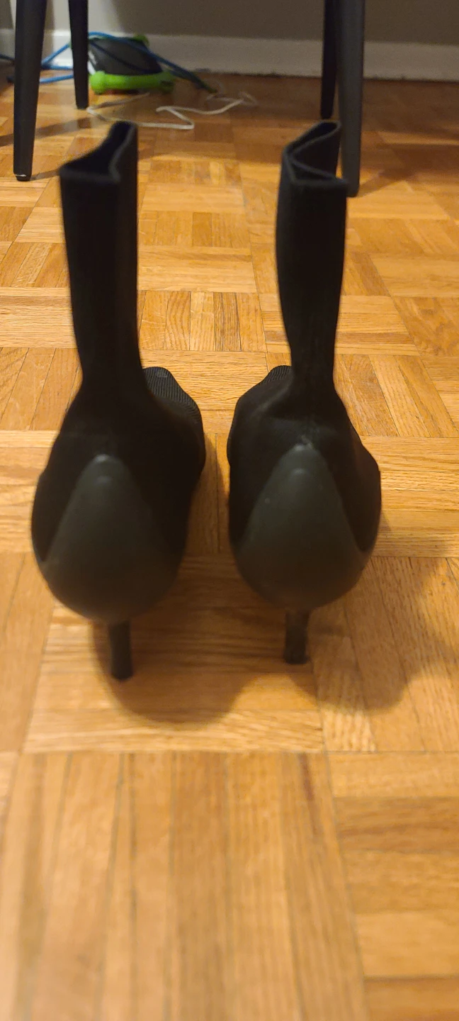 Zara Black Sock Boots - Size 37 - photo 2