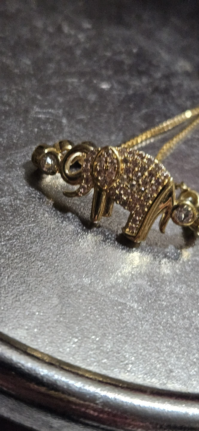 Gold Tone Elephant Charm Bolo Bracelet - photo 3