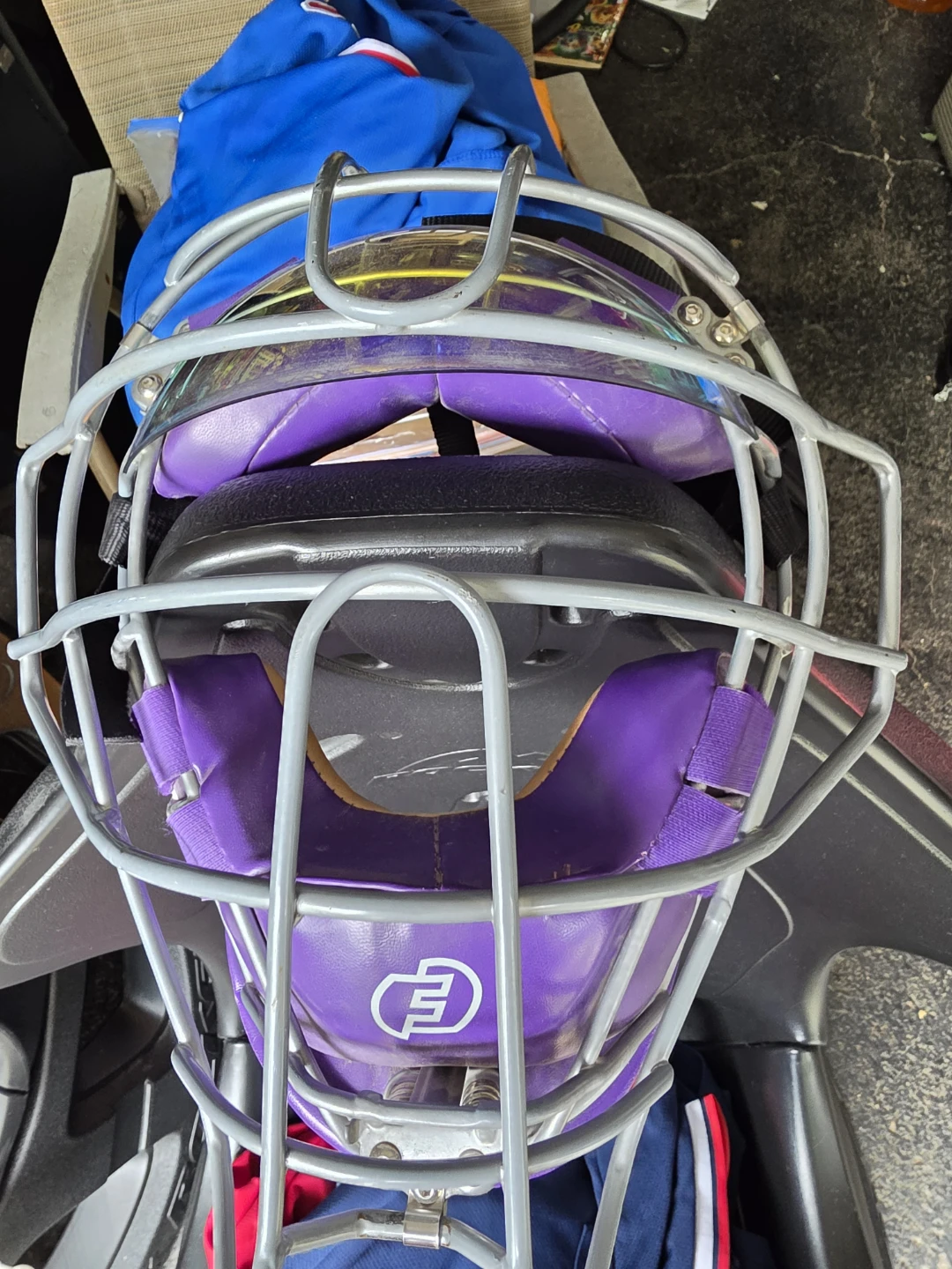 Purple Catcher's Mask