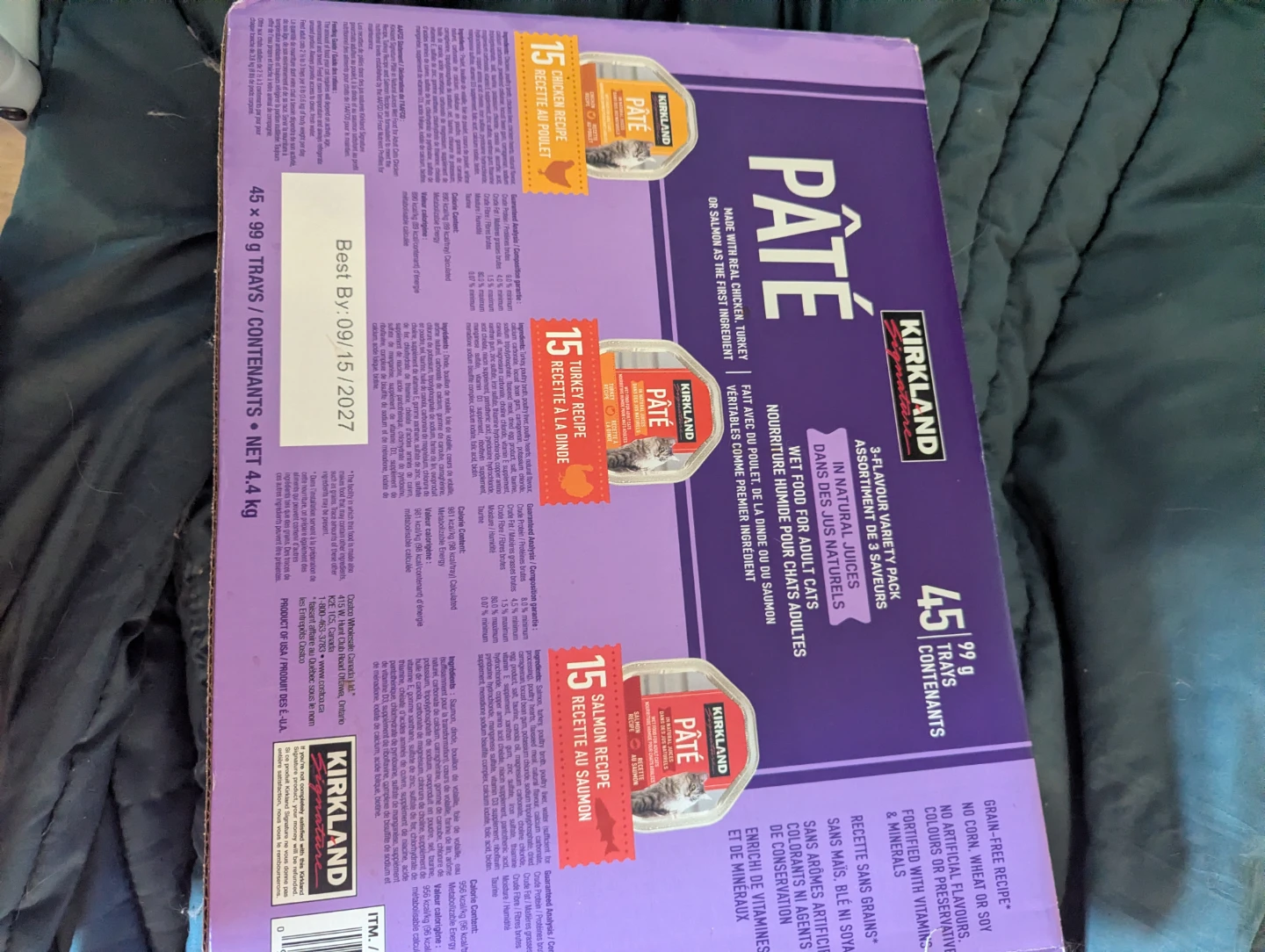 Kirkland Signature Pâté Wet Food for Adult Cats - 3 Flavour - photo 2