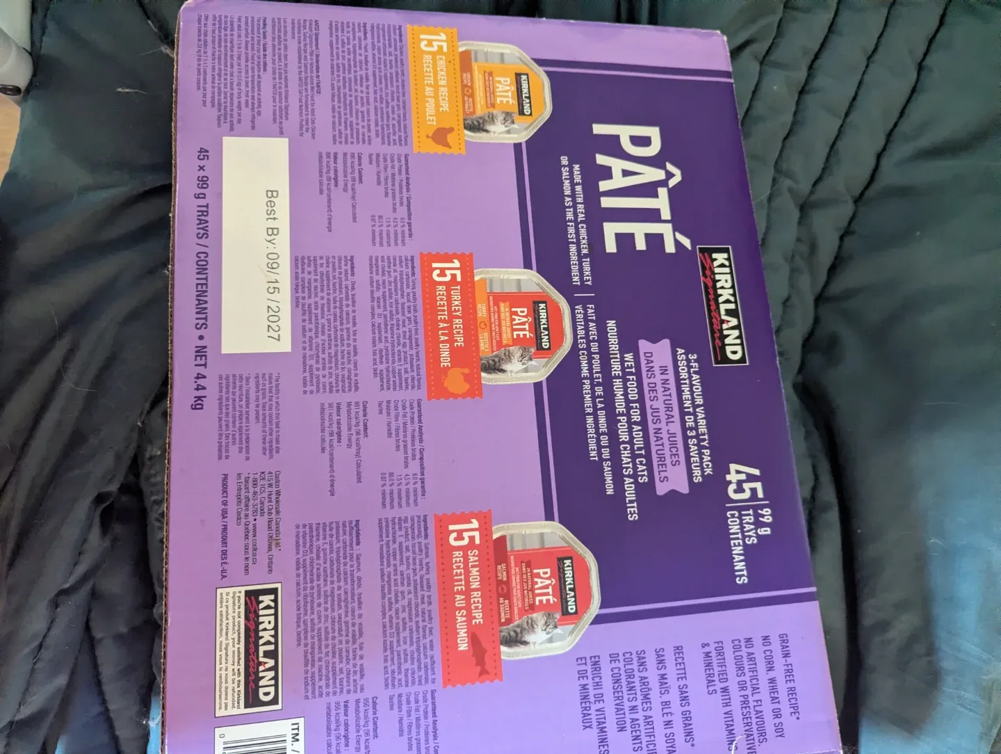 Kirkland Signature Pâté Wet Food for Adult Cats - 3 Flavour - photo 2