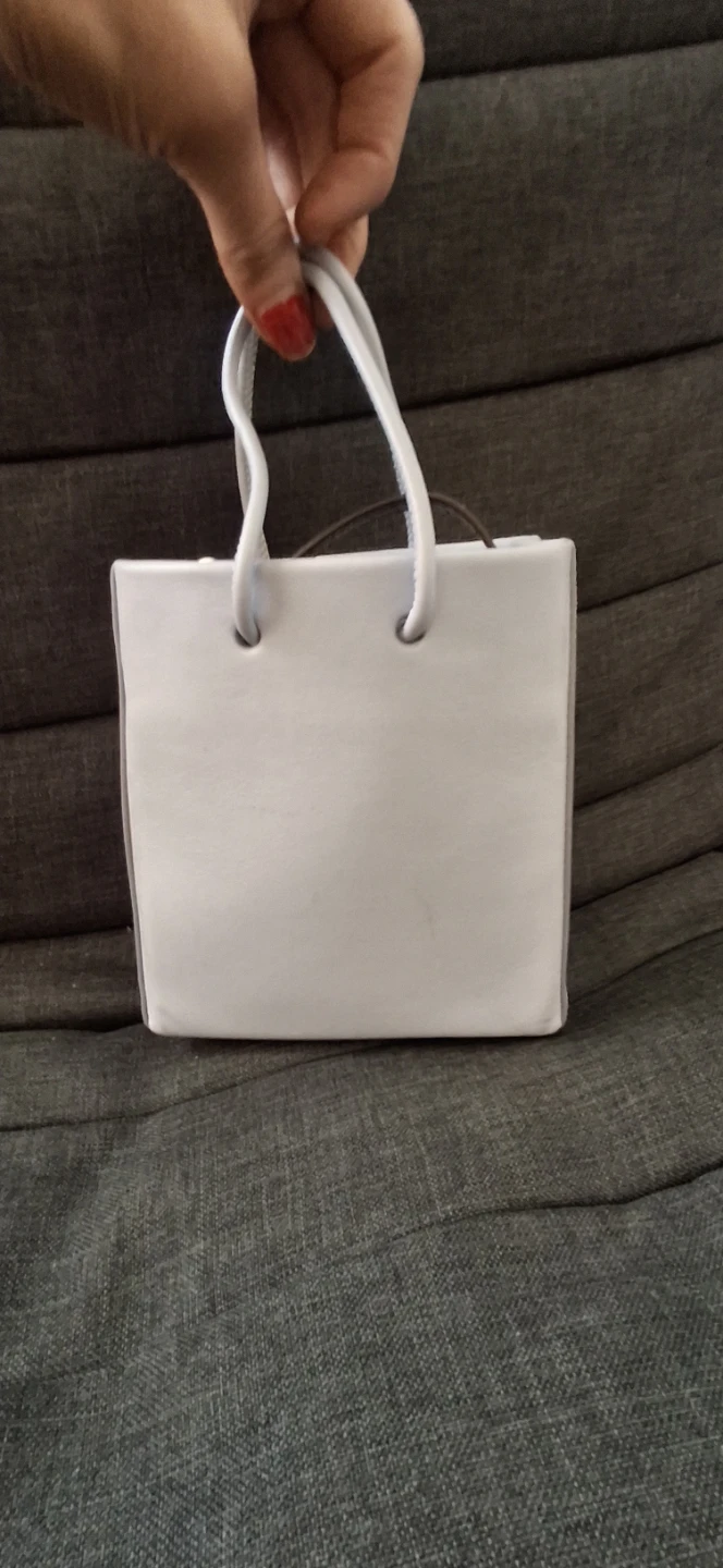 Leather Handbag with Shoulder Strap - photo 3