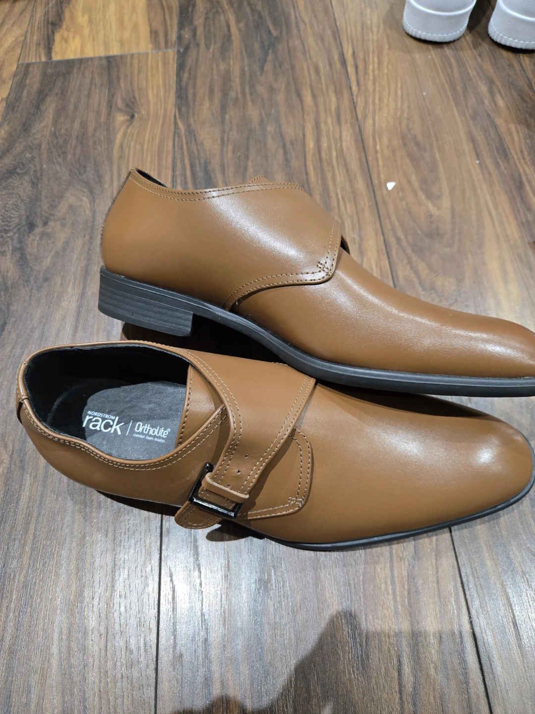 Brown Leather Monk Strap Dress Shoes