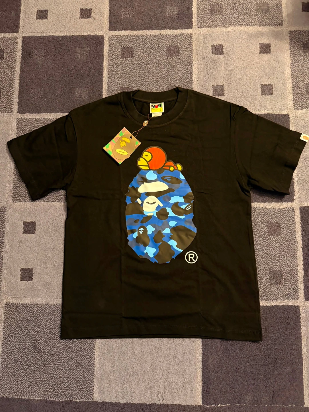 Bathing Ape Black Camo Baby Milo T-Shirt - photo 3
