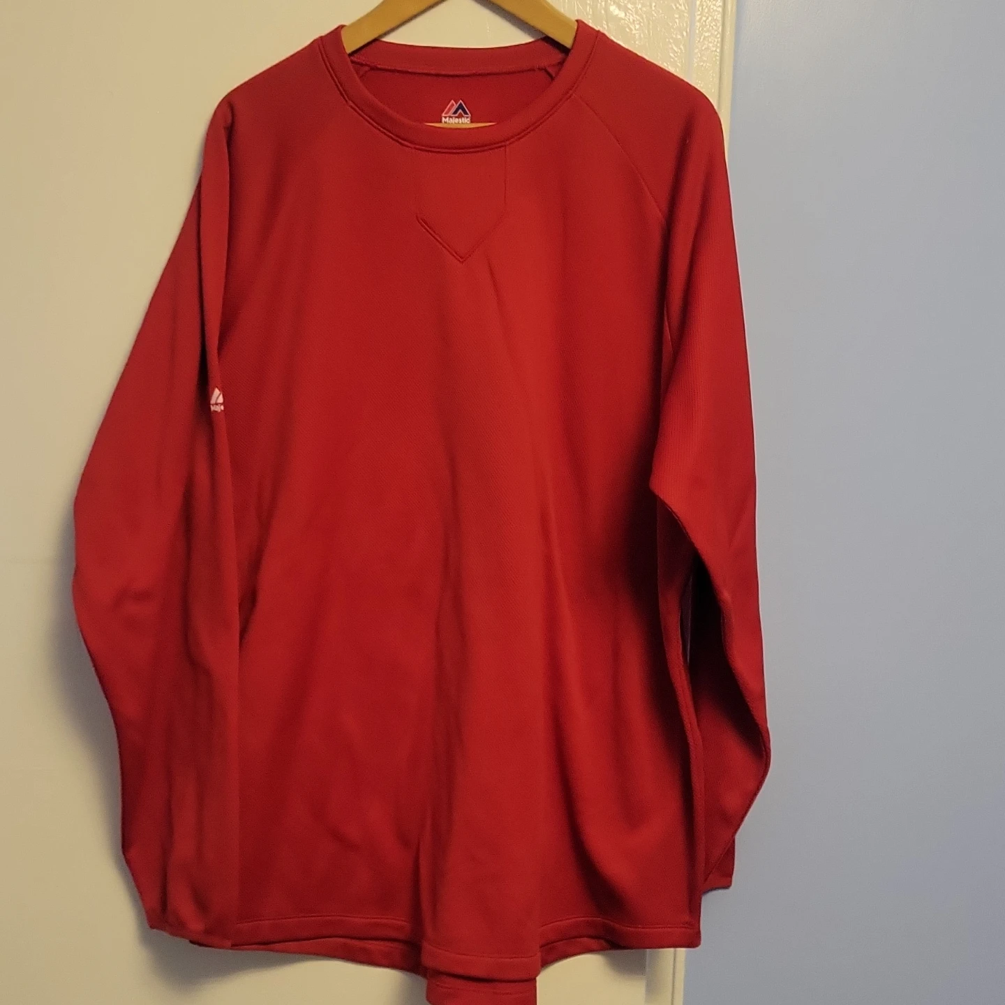 Majestic Red Long Sleeve Athletic Shirt XL - photo 3