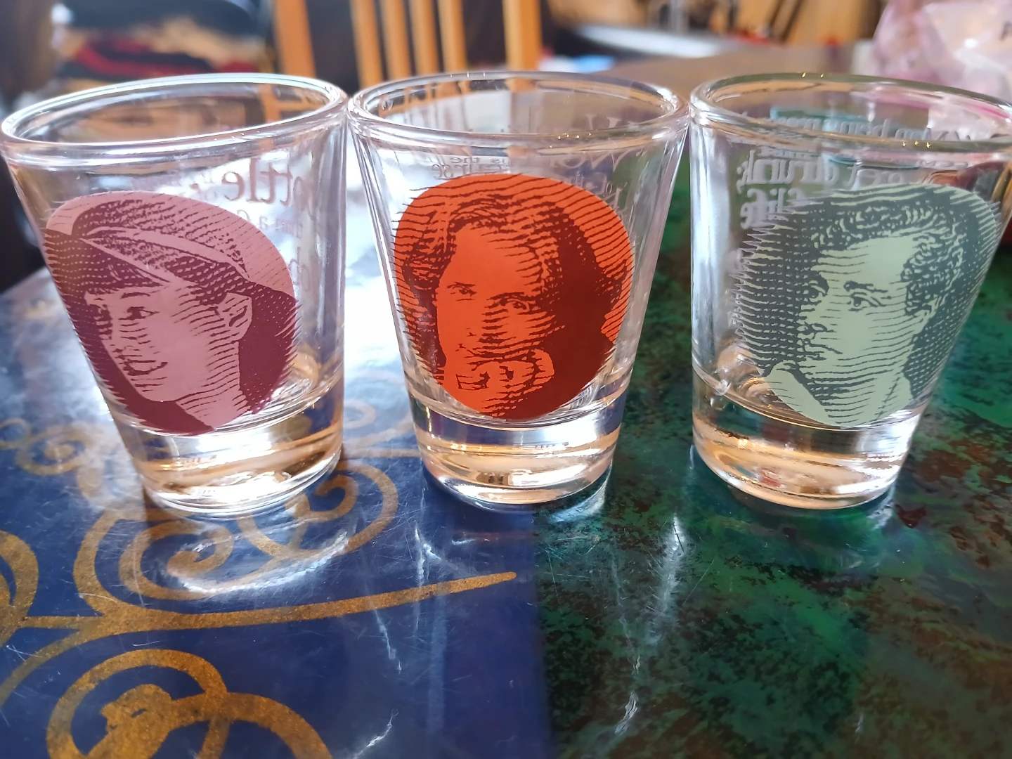Set of 6 “Great Drinkers” shot glasses - photo 3
