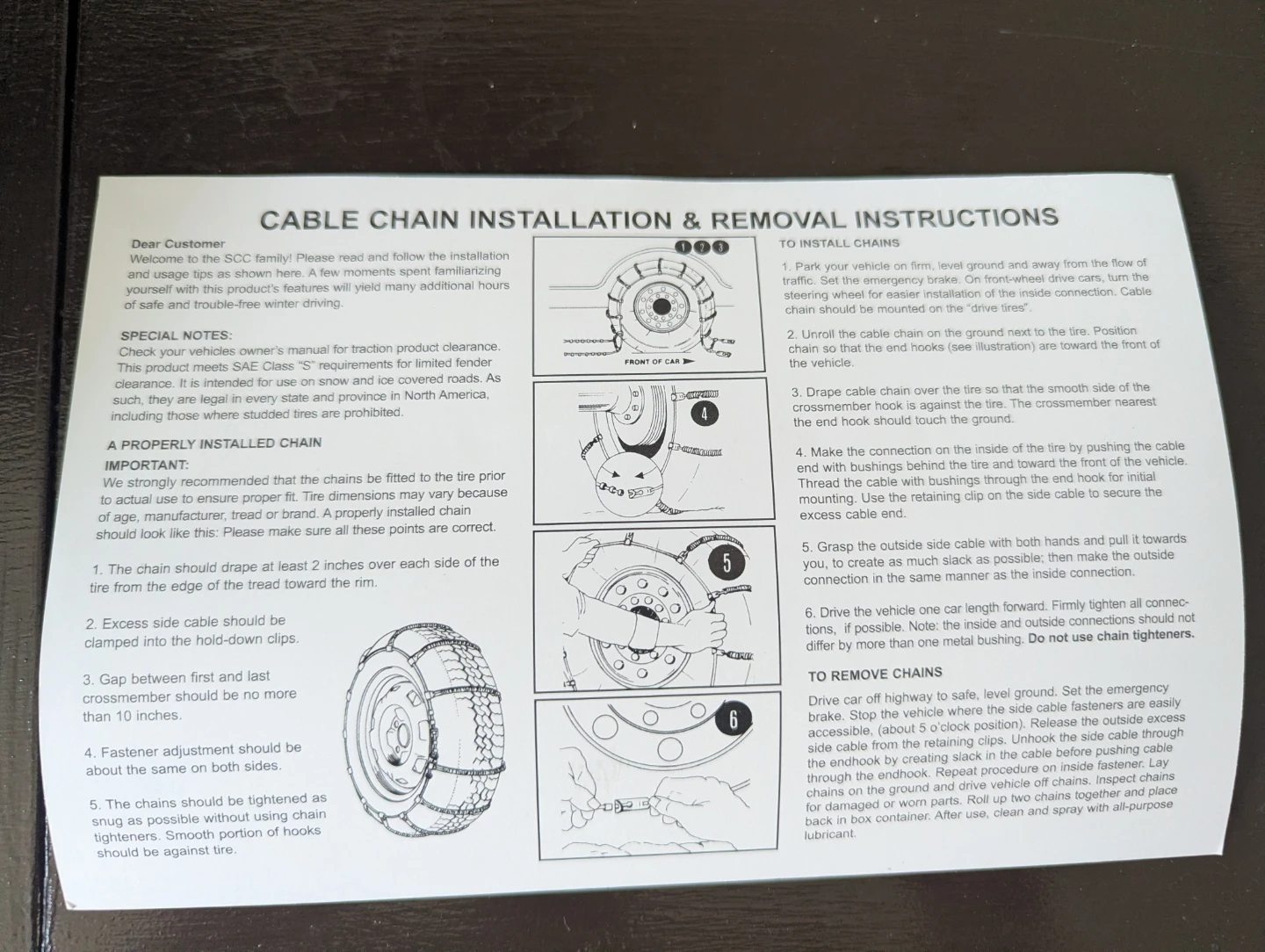 SCC Radial Chain Car Snow Cables (SC1032) - photo 5