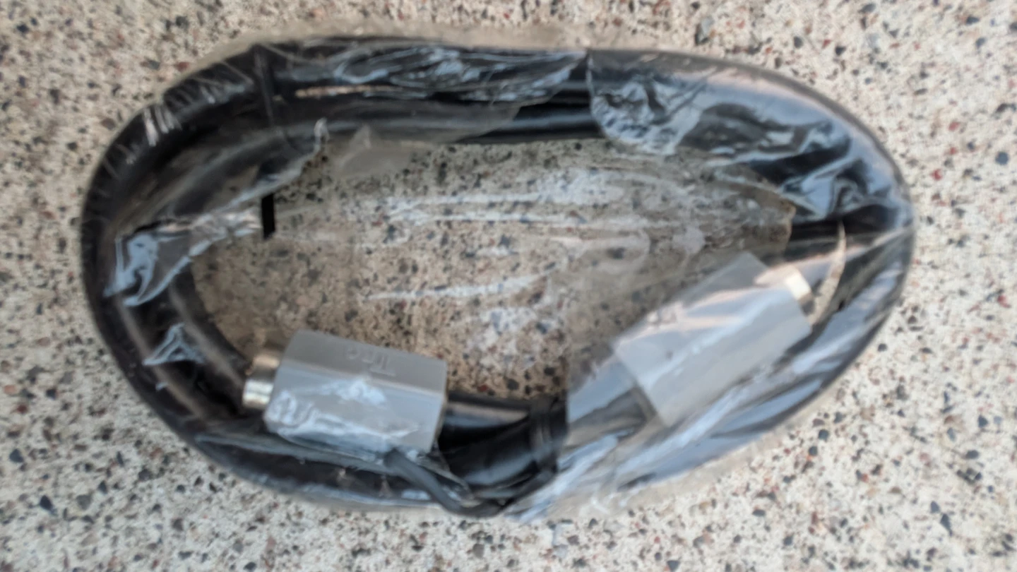 Black Coaxial Cable with F-Type Connectors - photo 3