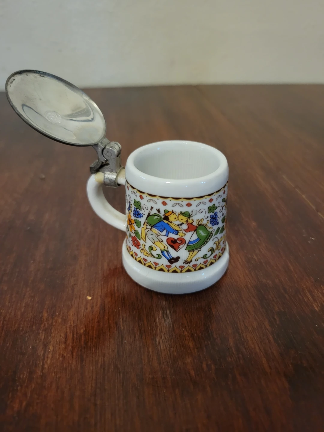 Miniature Beer Stein with Pewter Lid - photo 2