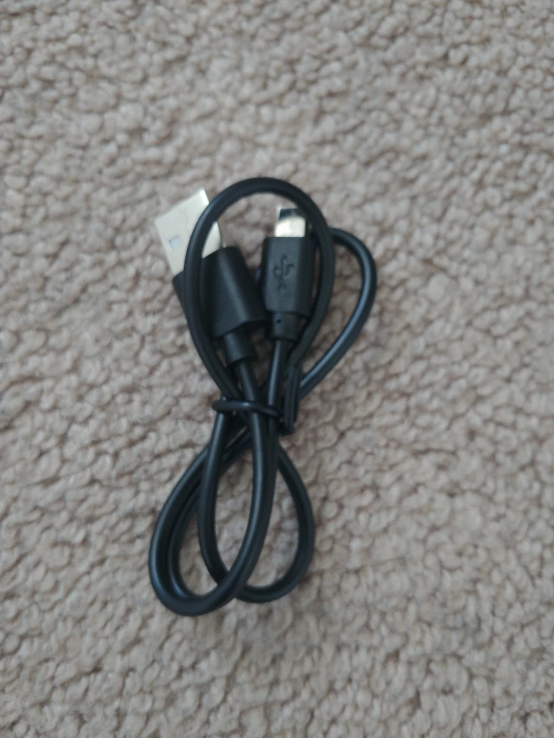 Black Micro USB to USB Cable