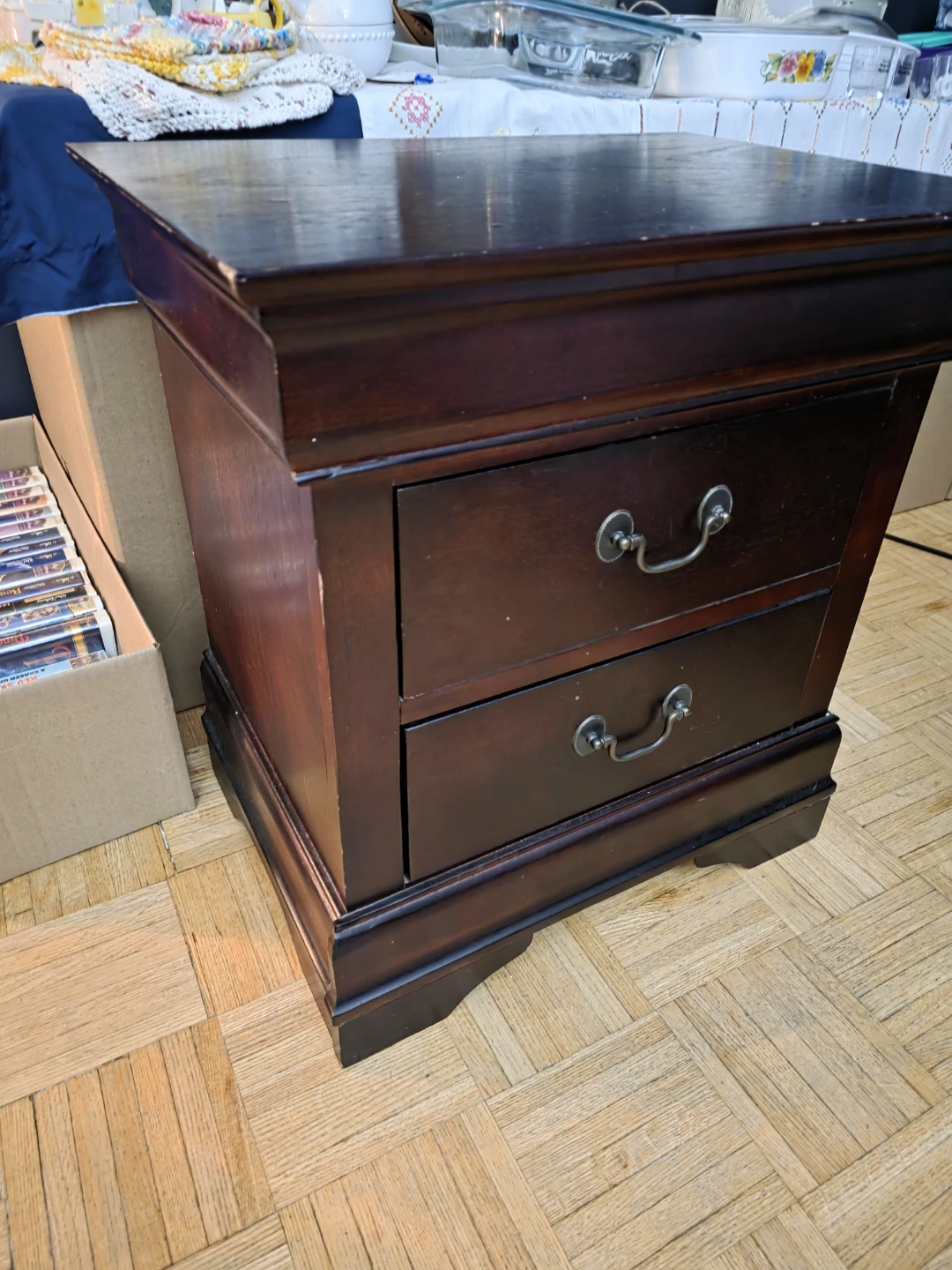 Dark Cherry Wood end table