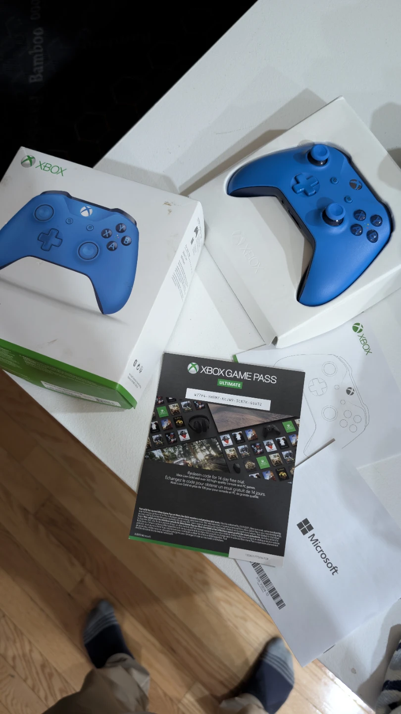 Blue Xbox Wireless Controller with Xbox Game Pass Ultimate Trial - photo 2