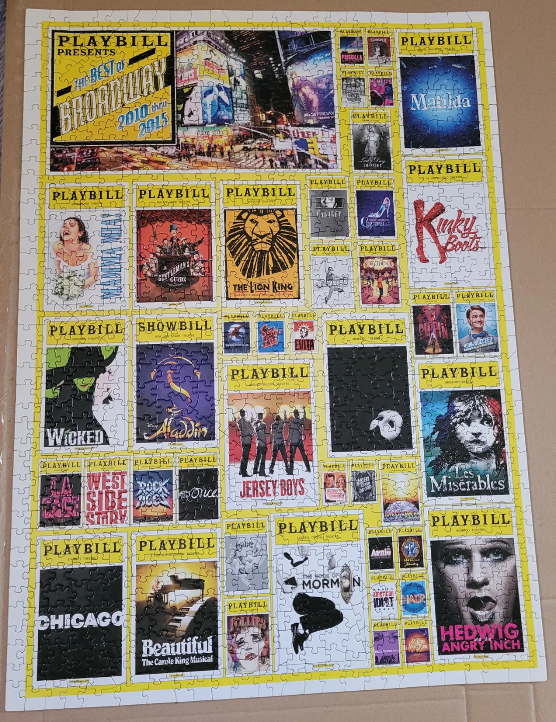 Playbill Presents Broadway 1000 Piece Jigsaw Puzzle
