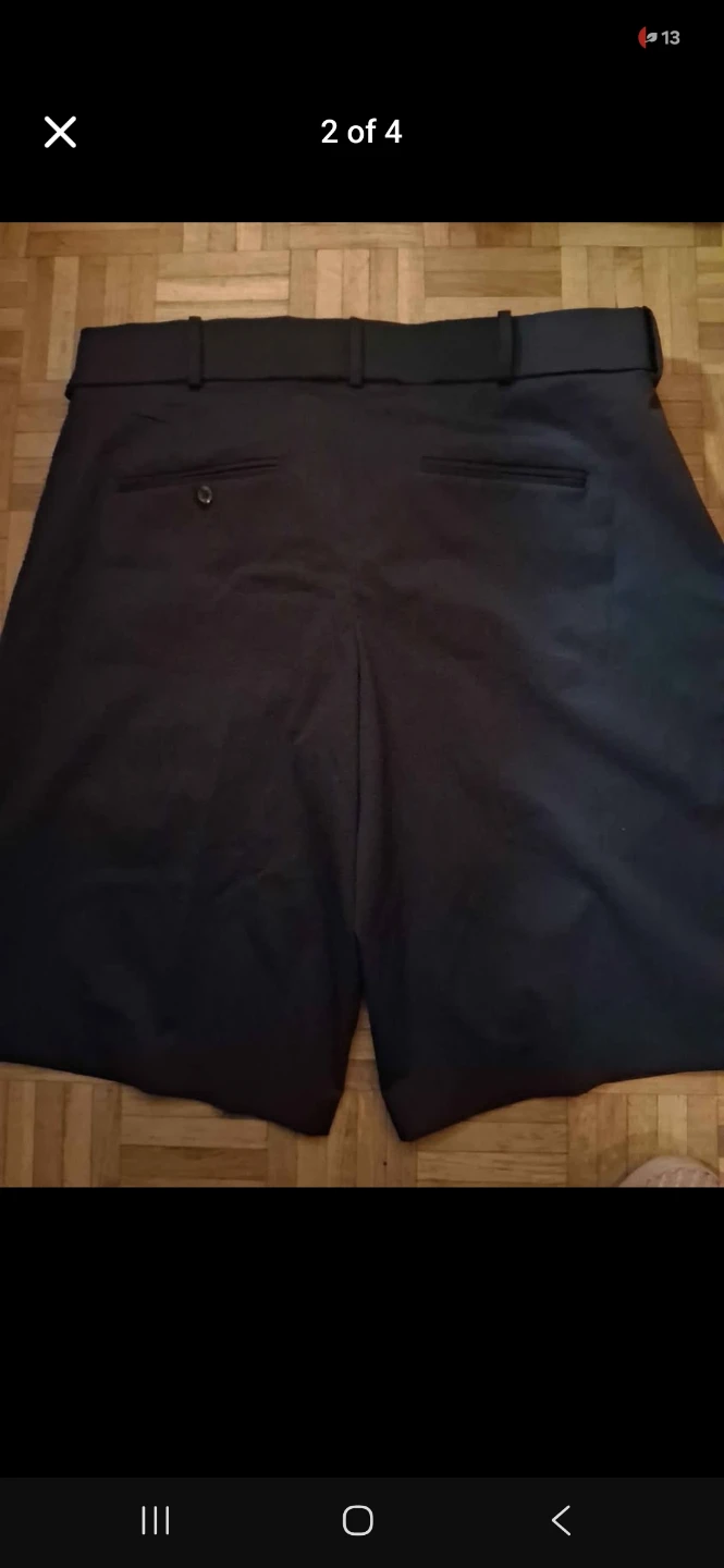 Mens Navy Blue Dress Shorts Size 40 - Wool Polyester Blend - photo 2