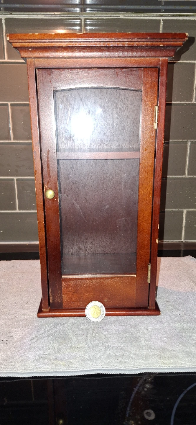 Wooden Display Cabinet with Glass Door - photo 5