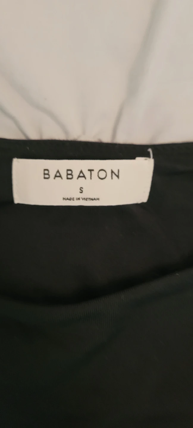 Babaton Black Square Neck Bodysuit Size S