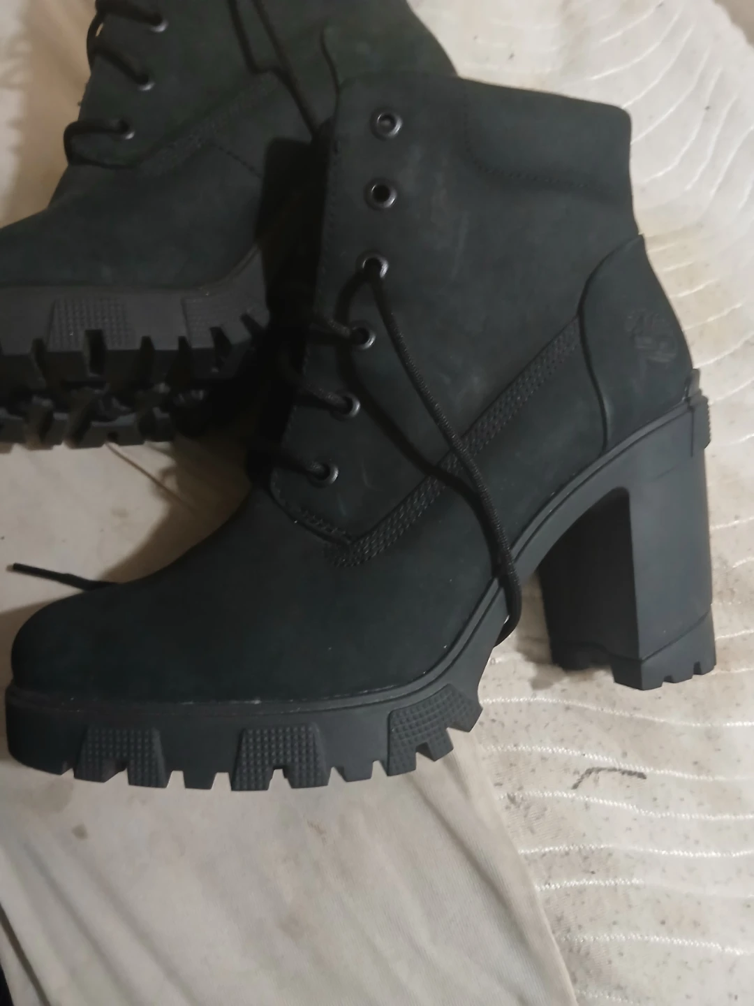 Timberland Women's Black Lace-Up Heeled Boots - photo 4