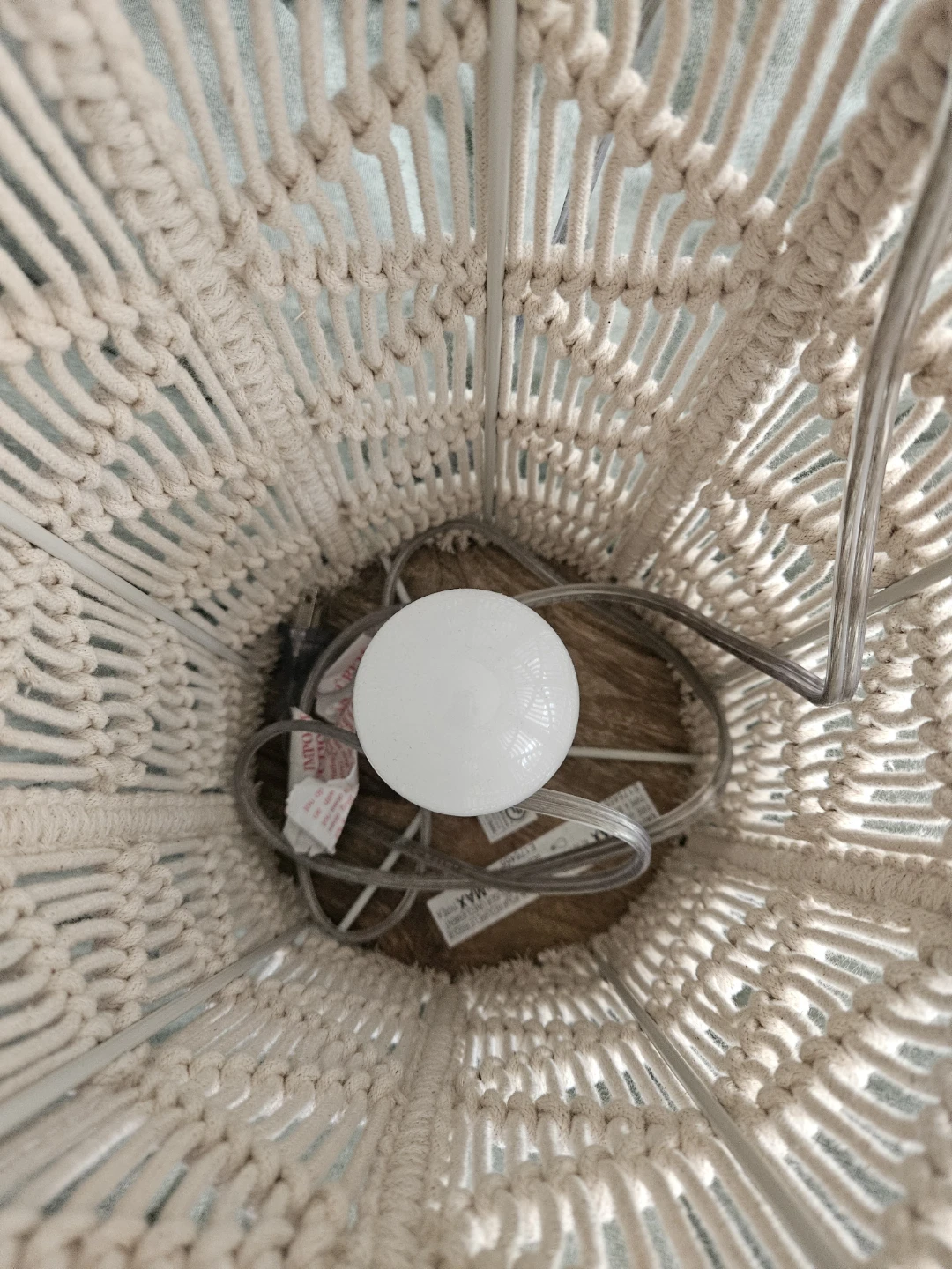 Boho Macrame Table Lamp - photo 2