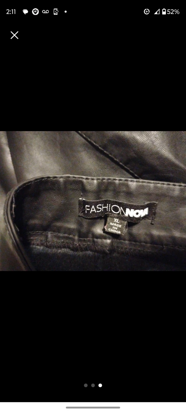 Fashion Nova Faux Leather Shorts XL Black - photo 3
